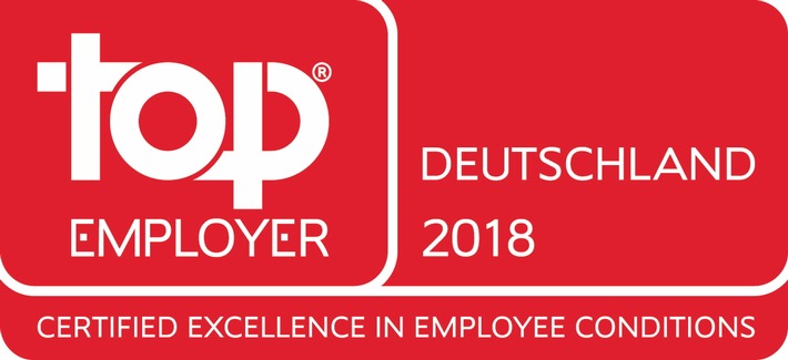 2018 zum achten Mal &quot;Top&quot;: Deutsche Vermögensberatung erneut als &quot;Top Employer Deutschland&quot; ausgezeichnet