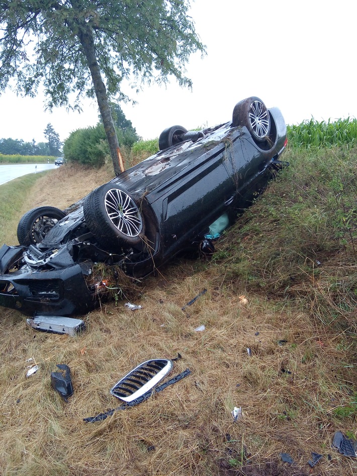 POL-KN: (VS-Villingen) Auto überschlägt sich (02.08.2020)