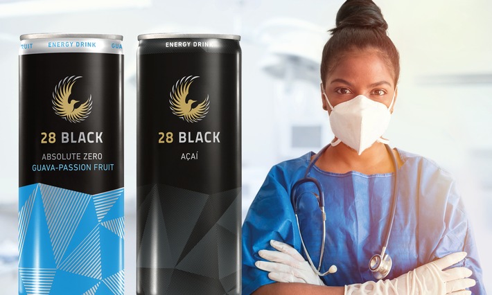 Energie-Bonus bei 28 BLACK / Energy Drink 28 BLACK setzt Unterstützungsaktion für Menschen im Schichtdienst fort