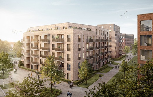 Hamburg-Ottensen: Richtfest für die ersten 220 Wohnungen im Max Brauer Quartier