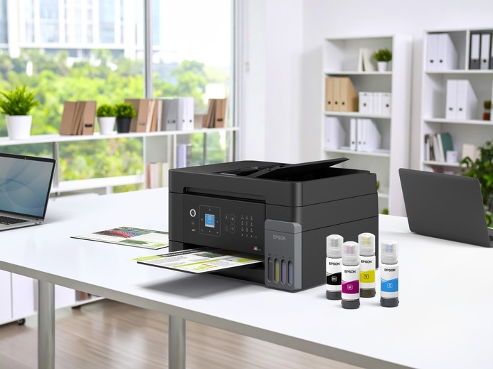 Epson erweitert die EcoTank-Reihe um neue, besonders kompakte Drucker für den günstigen Druck zu Hause
