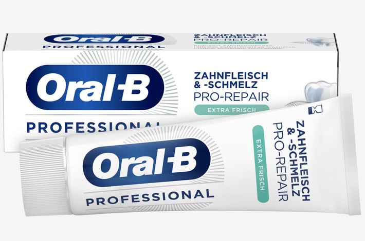 Stiftung Warentest testet Zahncremes: Oral-B Zahnfleisch &amp; -schmelz PRO-REPAIR Extra Frisch ist Testsieger mit der Note SEHR GUT