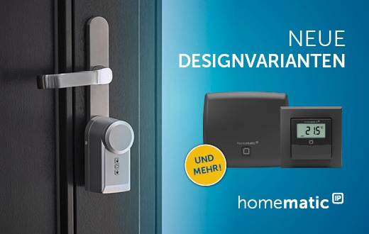 Homematic IP erweitert Produktsortiment in elegantem Anthrazit