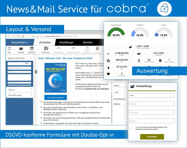 News&amp;Mail Service von cobra / Mit neuen Features alle Potenziale heben