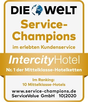 Pressemitteilung: "IntercityHotel zum dritten Mal infolge für hervorragenden Service ausgezeichnet"