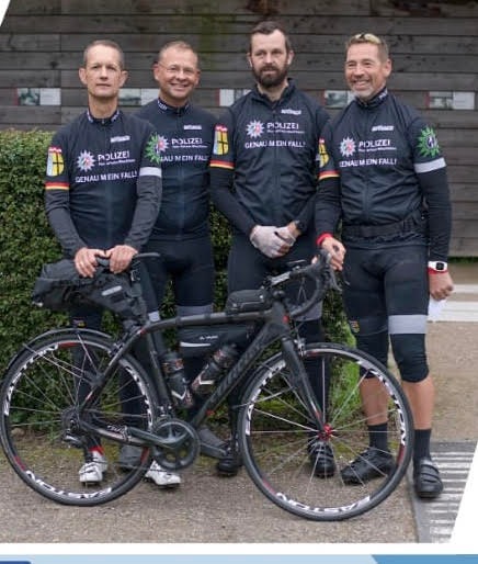 POL-MG: Pascal & Friends Benefiztour 3.0: Vier Polizisten fahren in ihrer Freizeit wieder für den guten Zweck eine non stopp-Radtour: 660 km - 5.000 Höhenmeter