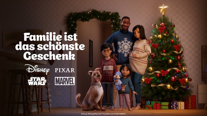 &quot;Familie ist das schönste Geschenk&quot;: / Neuer Disney Weihnachts-Spot als krönender Abschluss der Trilogie / Joy Denalane singt deutschen Song zur diesjährigen Disney Weihnachtskampagne &quot;Das Geschenk&quot;