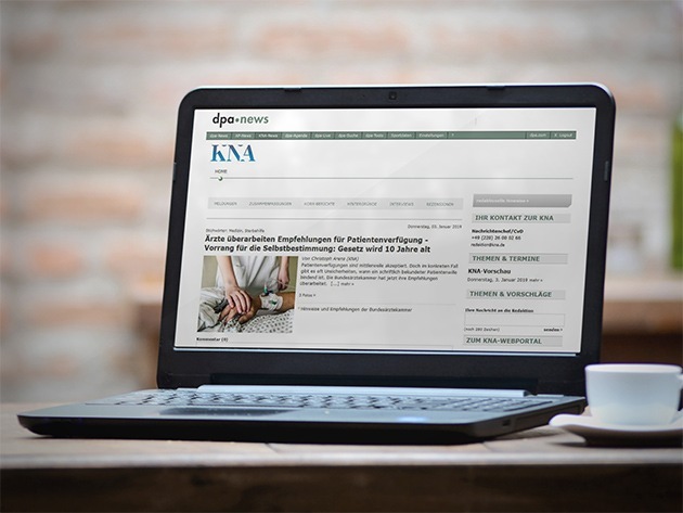 dpa und KNA erweitern Zusammenarbeit: KNA-Inhalte zukünftig im dpa-news-Portal Weiterer Text über ots und www.presseportal.de/nr/8218 / Die Verwendung dieses Bildes ist für redaktionelle Zwecke honorarfrei. Veröffentlichung bitte unter Quellenangabe: "obs/dpa/KNA"