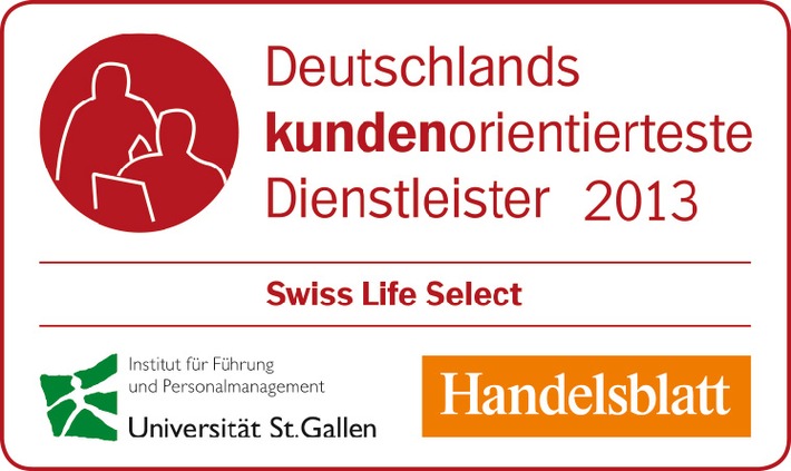 Swiss Life Select überzeugt mit hoher Kundenorientierung (BILD)