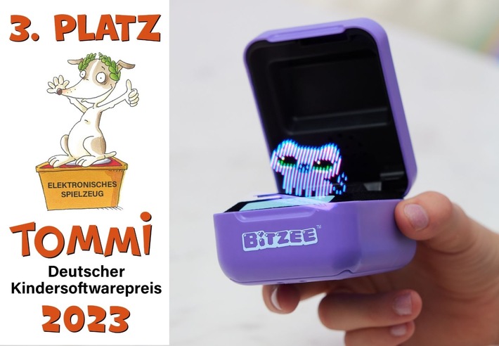 Pressemeldung Spin Master| Platz 3 für Bitzee beim TOMMI Kindersoftwarepreis 2023