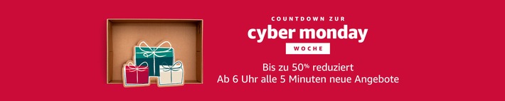 Cyber Monday Woche auf Amazon.de mit mehr Angeboten als je zuvor