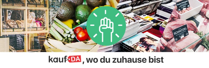 "kaufDA, wo du zuhause bist": Kostenlose Unterstützung für lokale Geschäfte