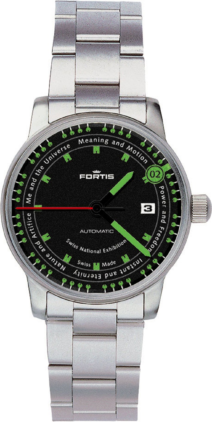2002 exemplaires limités de montres EXPO.02 avec mouvement
automatique