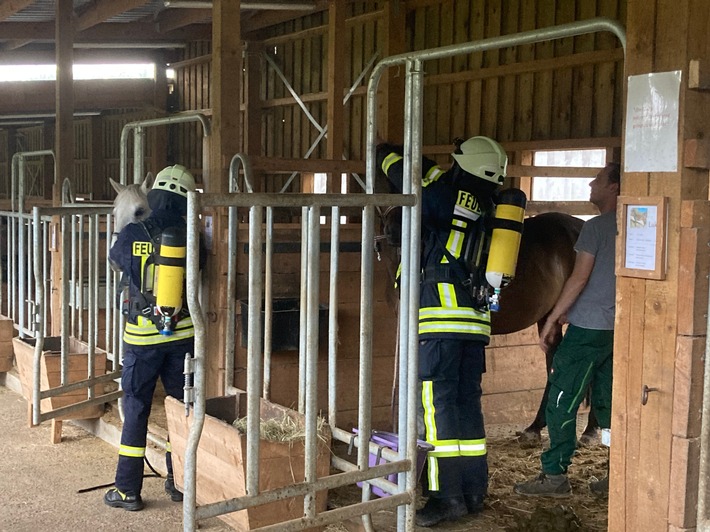 FW-OE: Feuerwehr-Gruppenüben mal tierisch anders