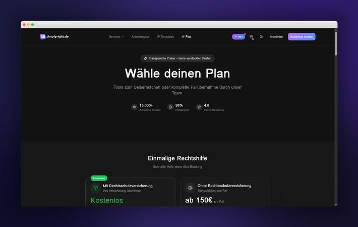 Simplyright: Überblick zu Kosten und Leistungen digitaler Rechtslösungen