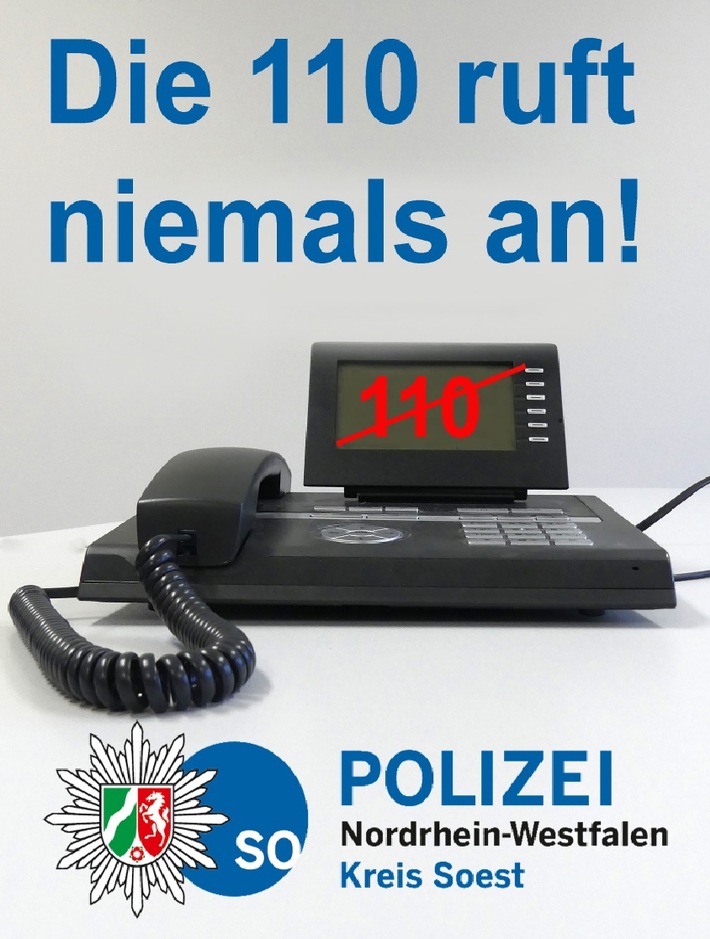 POL-SO: Kreis Soest - Anrufwelle der &quot;Falschen Polizei&quot; reißt nicht ab