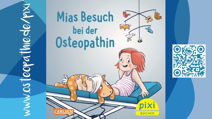 VOD präsentiert 1. Pixi-Buch zur Osteopathie: Mias Besuch bei der Osteopathin / Für kleine Entdecker und neugierige Erwachsene