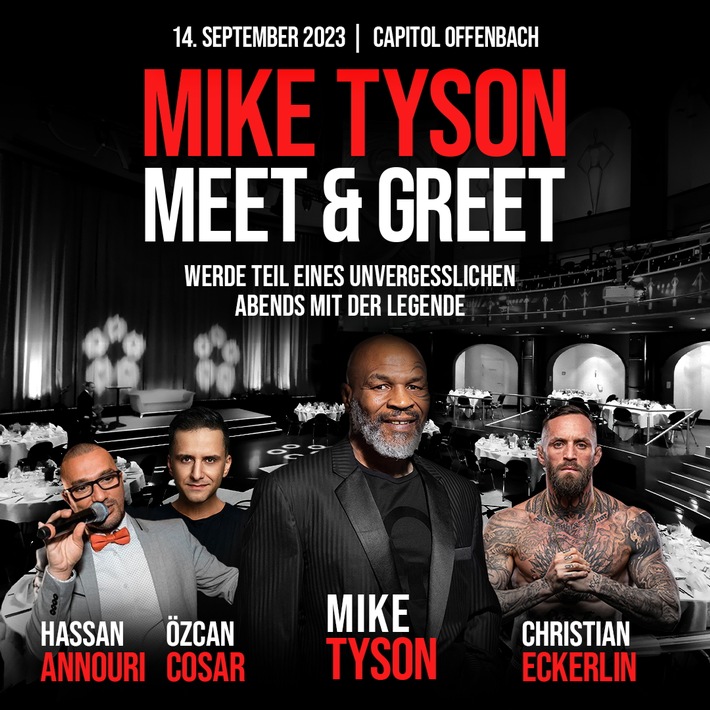 Meet & Greet erfreut sich hoher Nachfrage: Box-Champion Mike Tyson kommt nach Offenbach