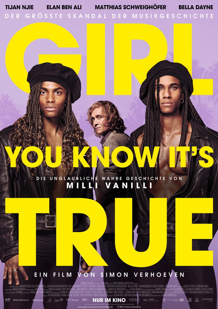 GIRL YOU KNOW IT&#039;S TRUE / Milli Vanilli Star Fab Morvan kommt zur Weltpremiere!