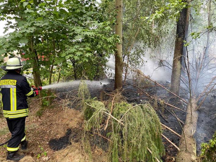 FW Celle: Waldbrand in Groß Hehlen