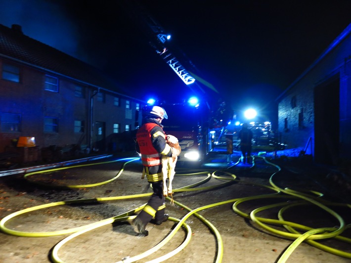 FW-WRN: Folgemeldung Bauernhofbrand in Werne-Horst