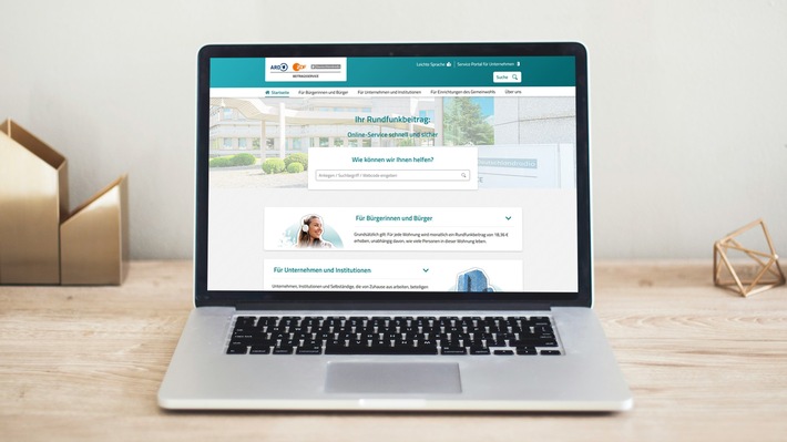 Beitragsservice mit überarbeitetem Internetauftritt - Bessere Voraussetzungen für die Weiterentwicklung der Online-Services