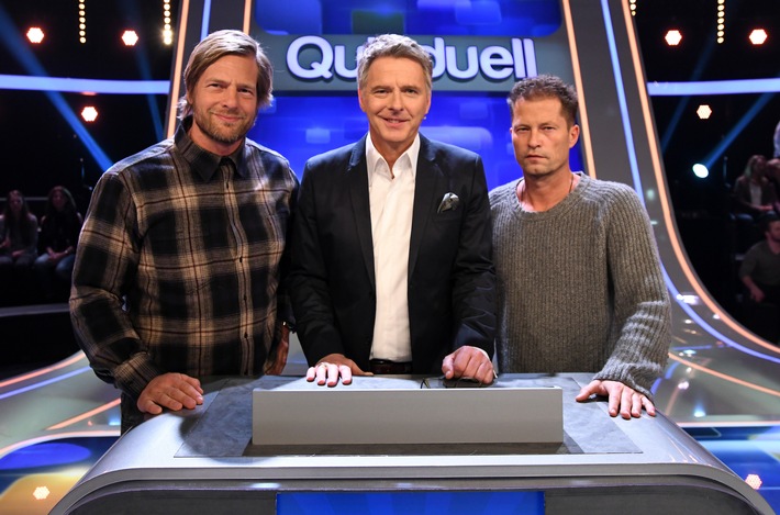 Das Erste / &quot;Quizduell-Olymp&quot; mit Jörg Pilawa: Til Schweiger, Henning Baum, Oliver Korittke und Alexander Hold treten an / am Freitag, 2. März 2018, 18:00 Uhr und 18:50 Uhr