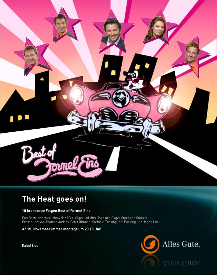 The Heat goes on! / Kabel 1 startet On- und Off-Air-Kampagne zum Start der zweiten Staffel von "Best of Formel Eins"