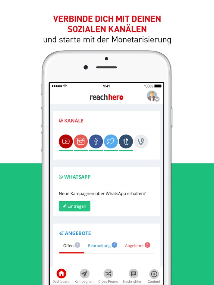 Mobiler Online-Marktplatz: ReachHero startet erste App für Influencer-Marketing