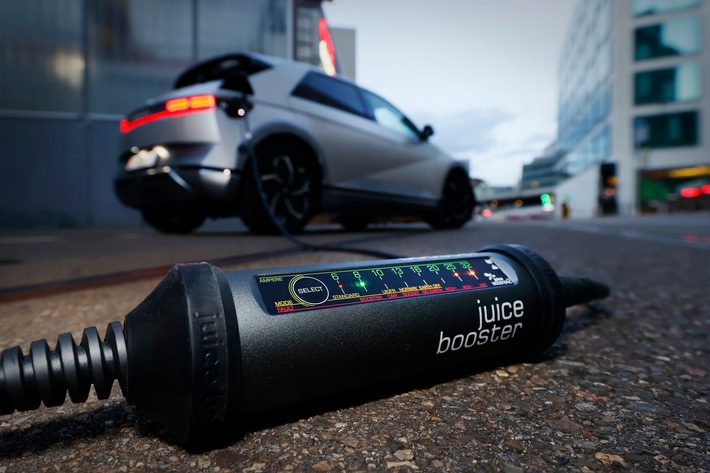 Aktuelle Pressemeldung: Juice Technology jetzt mit Booster 2, Charger 2 und Phaser offiziell im Hyundai-Konfigurator