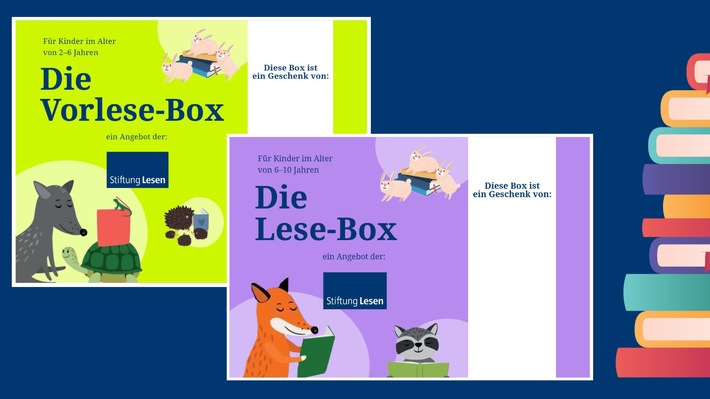 Pressemeldung: Kitas und Grundschulen jetzt mit den (Vor-)Lese-Boxen der Stiftung Lesen unterstützen