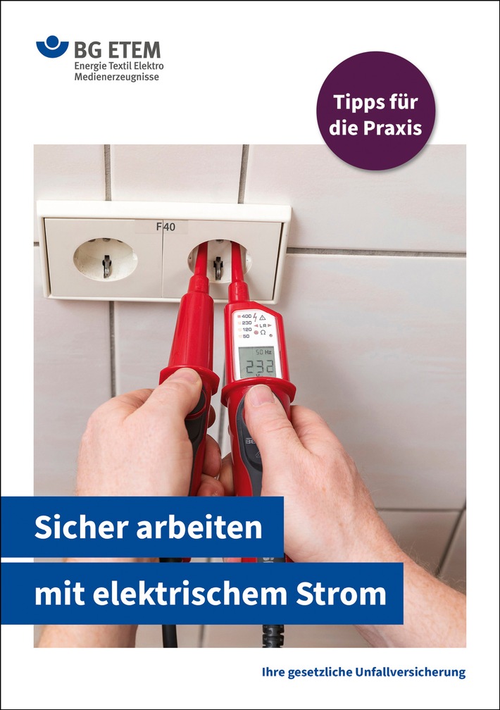 Sicher arbeiten mit elektrischem Strom