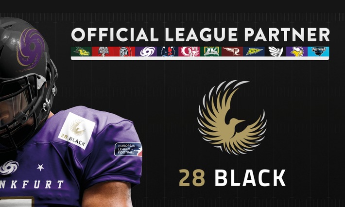 28 BLACK wird Partner der European League of Football / Kooperationsvereinbarung bis 2025 geschlossen