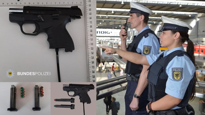 Bundespolizeidirektion München: Mann mit Waffe am Bahnhof Starnberg - 36-Jähriger unter Alkohol- und Drogeneinfluss