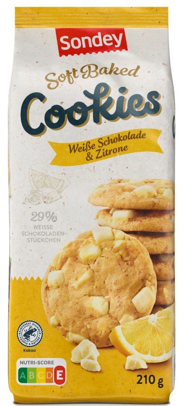 Der niederländische Hersteller Banketbakkerij Merba B.V. informiert über einen Warenrückruf des Produktes &quot;Sondey Soft Baked Cookies Weiße Schokolade &amp; Zitrone, 210g&quot;