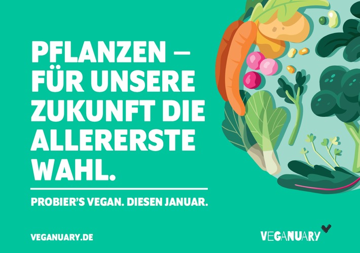 Vegan ins neue Jahr: Anmeldung für Veganuary 2024 ab sofort möglich