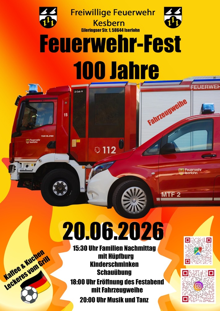 FW-MK: Ein Jahrhundert Einsatz in Kesbern!