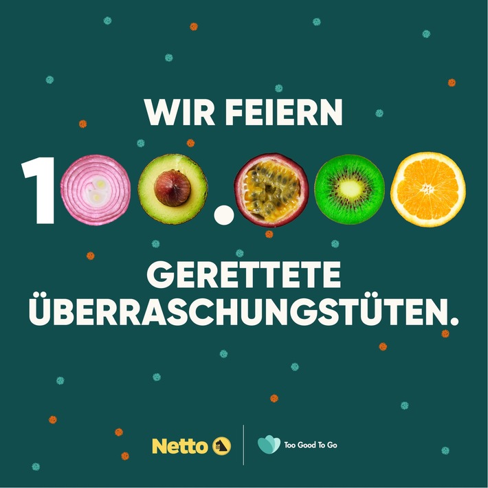 Netto freut sich über mehr als 100.000 Tüten mit geretteten Lebensmitteln