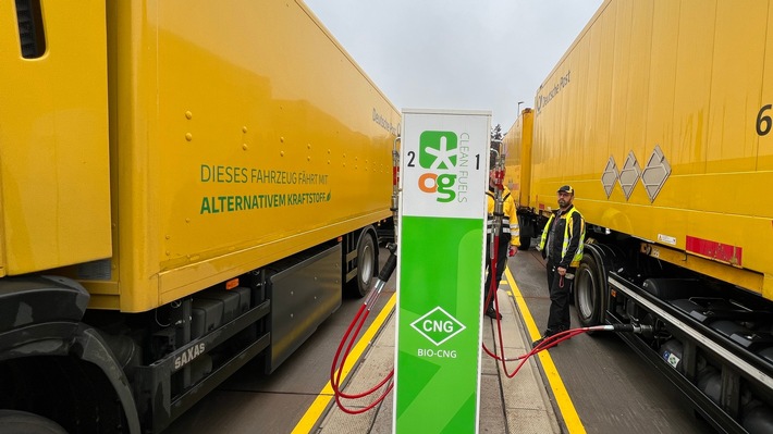 PM: DHL nimmt Tankstellennetz für Bio-CNG in Betrieb