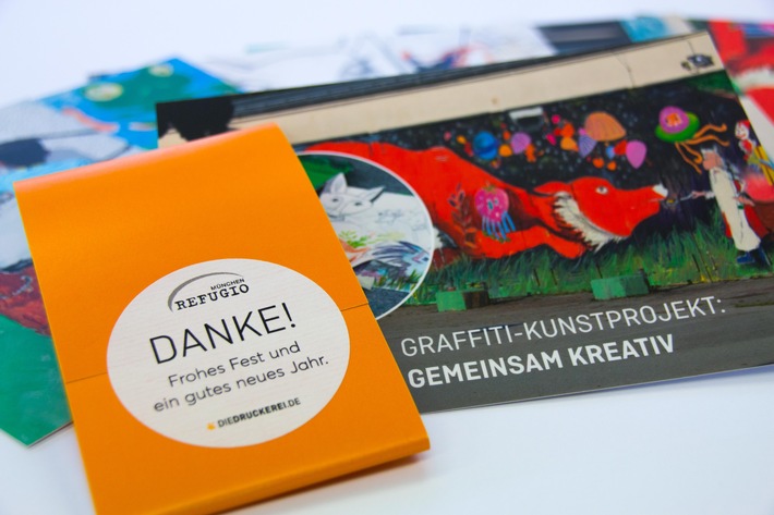Mit Kunst gegen Flucht-Traumata / Onlineprinters unterstützt Graffiti-Projekt "on the road"