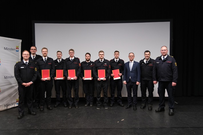 FW Minden: 986 Einsätze im Jahr 2025 - Feuerwehr Minden zieht Bilanz Jahresdienstversammlung am 20. Februar 2026 im Besselgymnasium