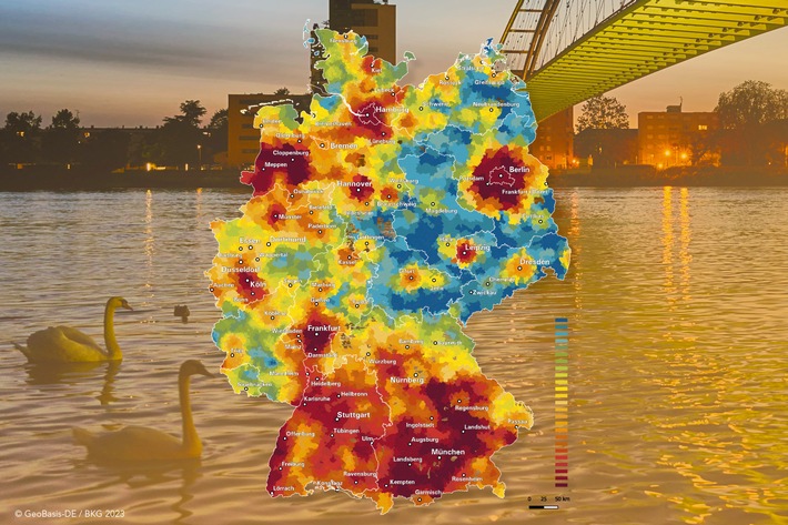 Wohnwetterkarte von BPD und bulwiengesa: Bevölkerungswachstum im Umland – Krise im Wohnungsbau deutschlandweit klar ersichtlich