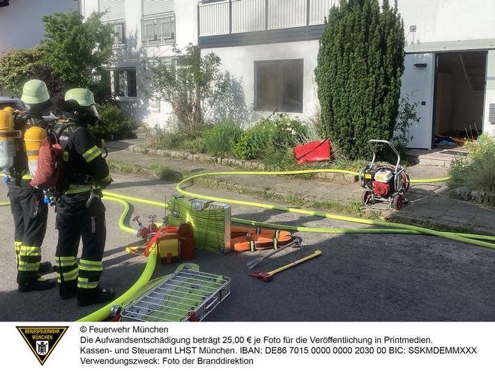 FW-M: Starke Rauchentwicklung bei Kellerbrand (Sendling-Westpark)