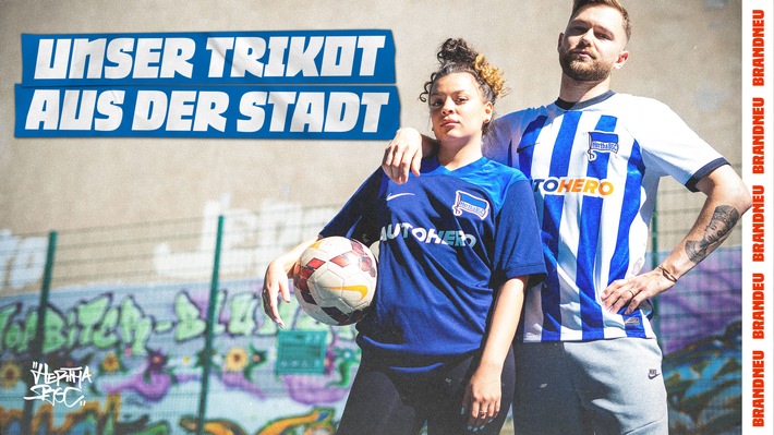 Hommage an die Heimatstadt Berlin: Die Hertha-Trikots für 2022/23!