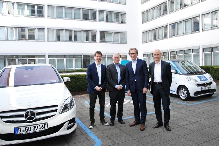 car2go verstärkt Stuttgarter Flotte mit elektrischen Mercedes-Benz B-Klassen