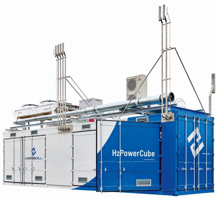 H2 POWERCELL GmbH erfolgreich spezialisiert auf wasserstoffbasierte Premiumprodukte H2PowerCube, H2PowerLyzer und H2SecurePower / Energie-Habitate willkommen auf ees-Messe 2026 in Halle B2, Stand 537