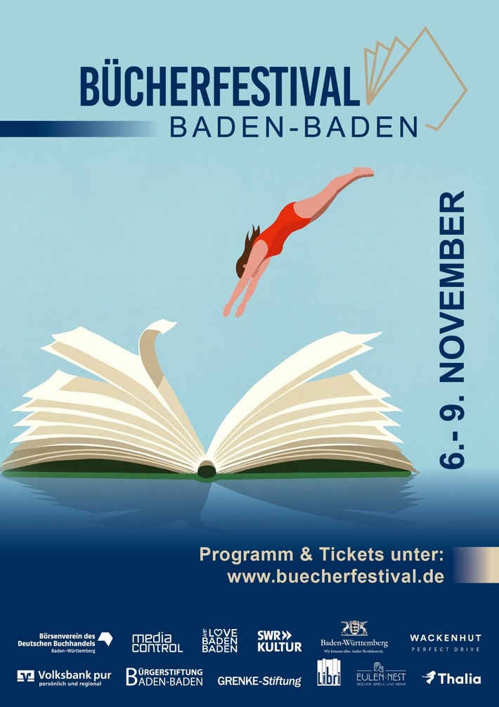 Bücherfestival Baden-Baden 2025: Wo das Lesen zum Erlebnis wird / Vom 6. bis 9. November wird die Kurstadt erneut zum Treffpunkt für Literaturfans