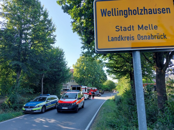 POL-OS: Melle: Mehrstündiger Polizeieinsatz in Wellingholzhausen
