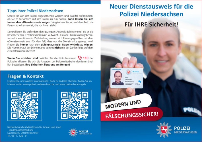 POL-GÖ: (120/2023) Persönliche "Schockmitteilung" an der Haustür - Polizei Duderstadt fahndet nach zwei falschen Polizeibeamten und rät zu besonderer Vorsicht!