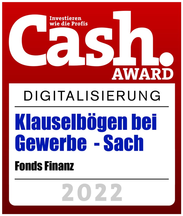 Fonds Finanz gewinnt Digital Award der Cash. Media Group